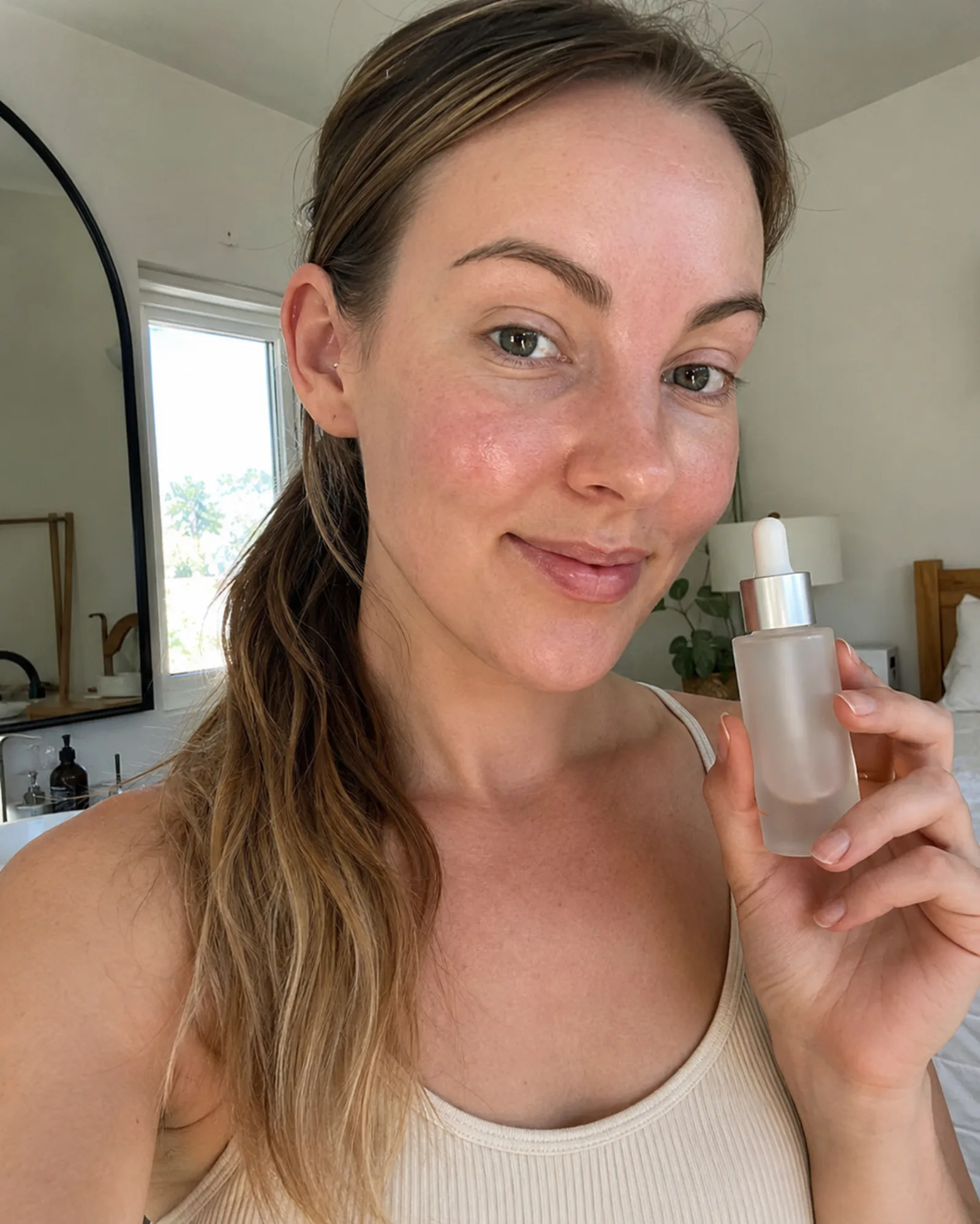 Customer holding a product in a video submission